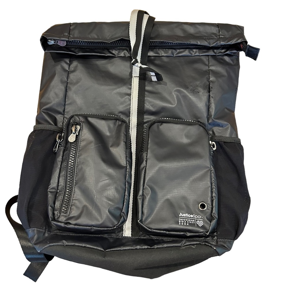 Justice Black Backpack